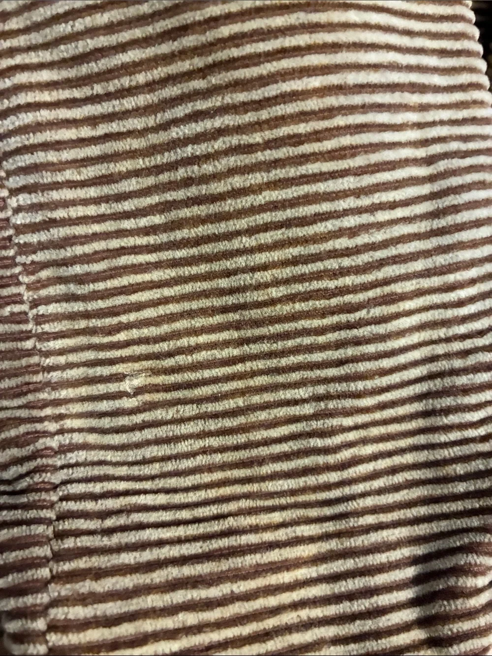 Burton Casual Brown Corduroy Large Messenger Crossbody Bag Striped Accent/Strap